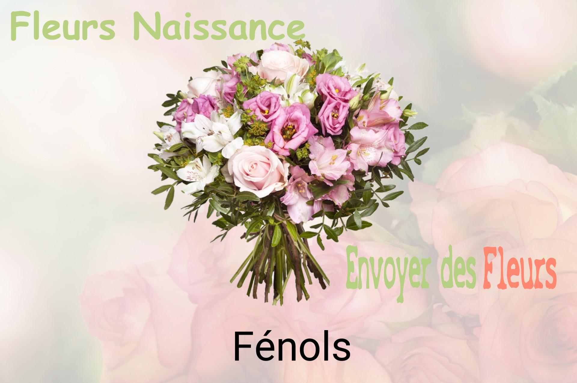Bouquet de fleurs de naissance livré à Fénols